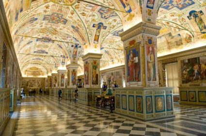 Rome: The Sistine Hall of the Vatican Library