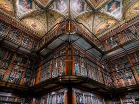 Ceiling of a classic New York City building.