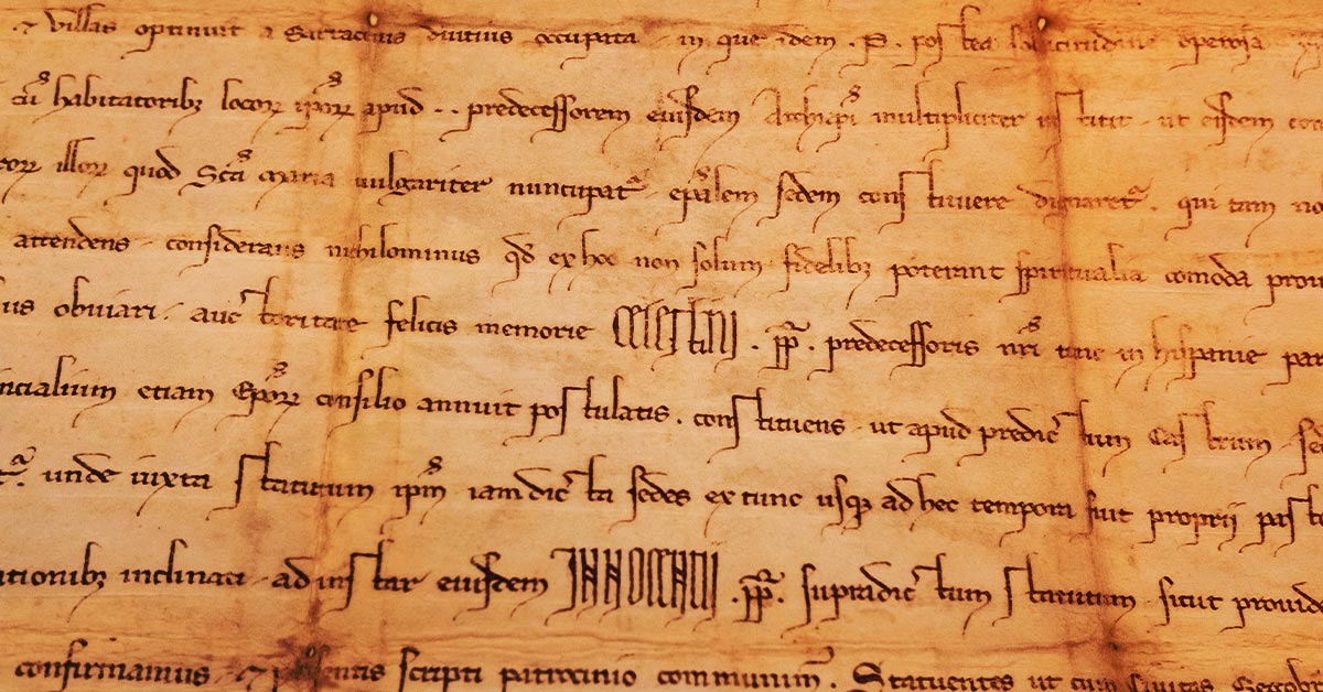 Latin manuscript