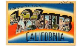 Los Angeles, California postcard.