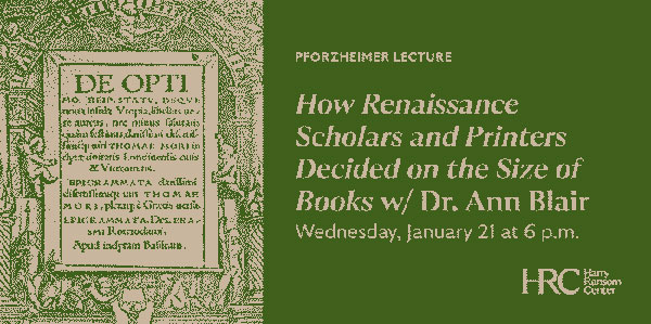 How Renaissance Scholars & Printers Decided On The Size Of Books (w/ Ann M. Blair) banner.